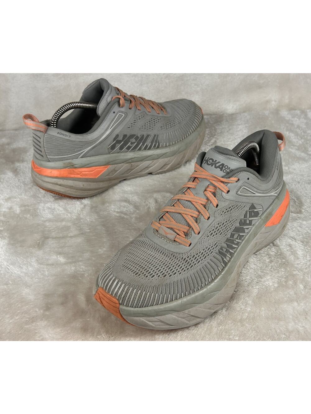 Hoka One One Bondi 7 Women's Size 8.5 Running Shoes Harbor Mist Sharkskin